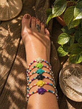✨ Coastal Turtle Anklets ✨